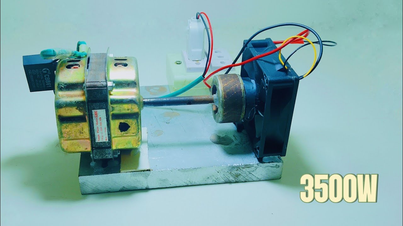 // ГЛАВНАЯ ИДЕЯ: сделать генератор мощностью 3500 Вт, компрессор холодильника 220 В, вентилятор, ...