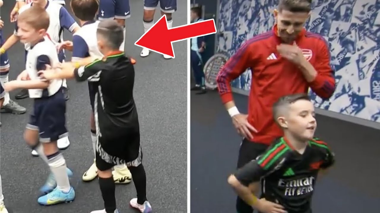 This Arsenal mascot steals the show pre-north London derby 🤣