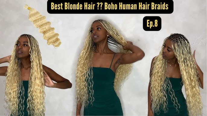 DIY Boho Knotless Box Braids Using ONLY Human Hair