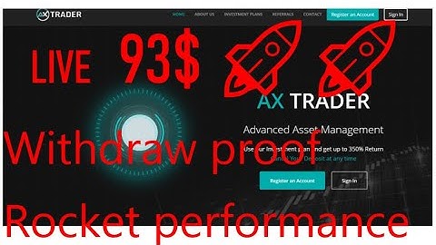 AXTRADER  Live 93$ withdraw proof 190% ROI