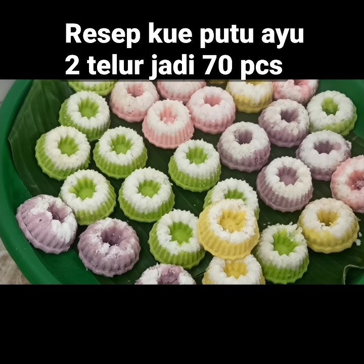 resep kue putu ayu 1/2 kg tepung terigu