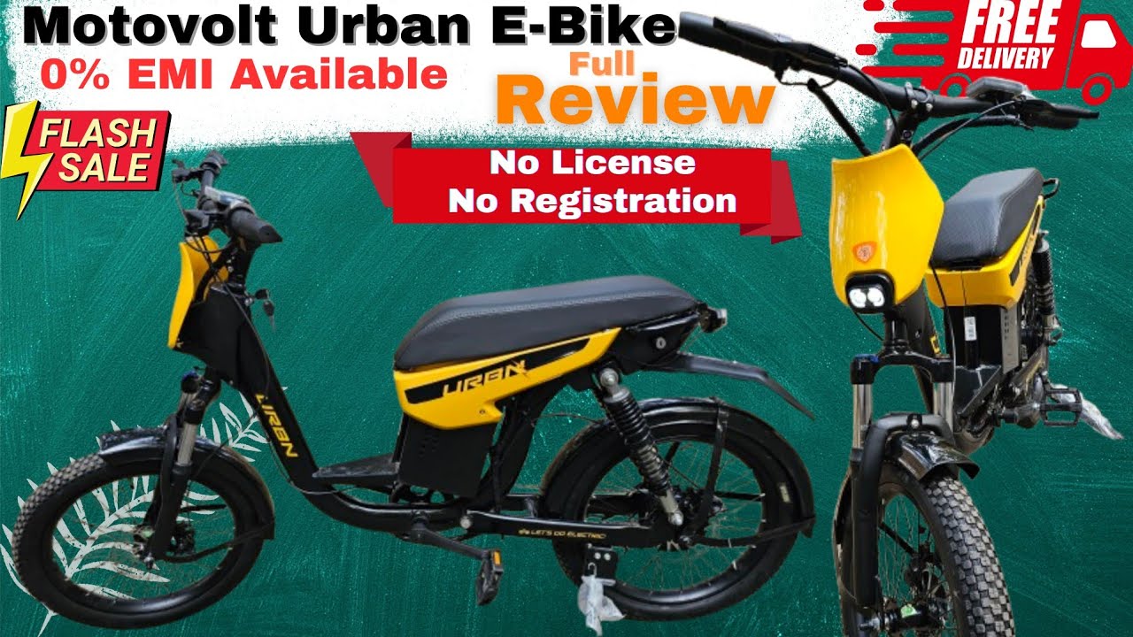 Genuine Review Motovolt Urban E-Bike Cycle Best Battery E-Bike No License No Registration Free Gifts