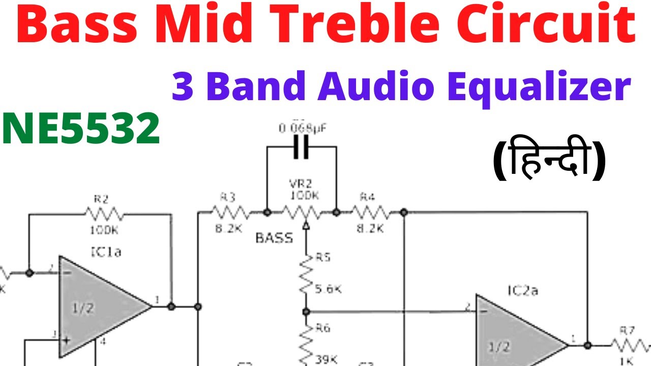 3 band audio | bass mid circuit | simple bass treble mid volume control -