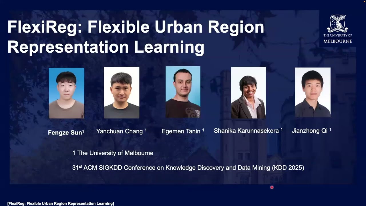 KDD 2025 - FlexiReg: Flexible Urban Region Representation Learning