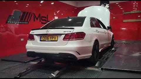 81 BHP & 200+ LB FT TQ increase on Mercedes E63 after our custom stage 2 remap & dyno package at MSL