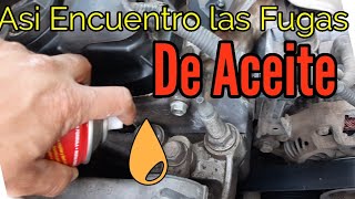 ASÍ ENCUENTRO LAS FUGAS DE ACEITE ASÍ ENCUENTRO LAS FUGAS DE ACEITE