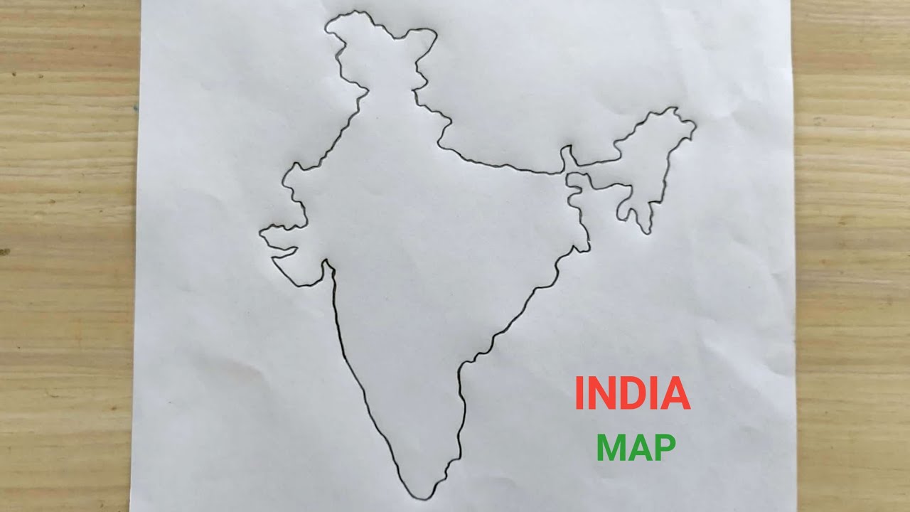 UPSC CSE - GS - How to Draw India Map within 5-10 secs in Mains Exam  Offered by Unacademy