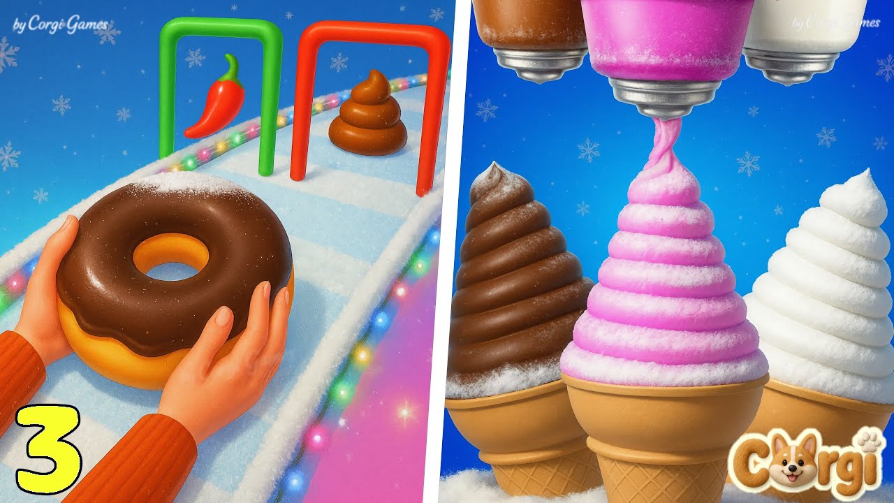 Bakery Stack 🆚 Ice Cream Inc - All Levels Satisfying Walkthrough ...
