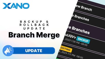 Branch Merge Update | Backup and Roll Back