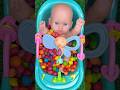 Full Of 3 Rainbow Bathtub Candy with M&amp;M Magic Slime Cutting Video #viral #toyasmr