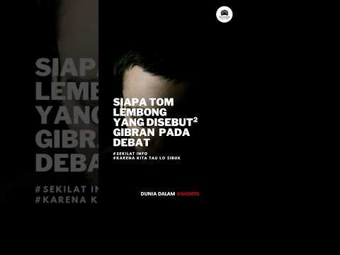 Siapa Tom Lembong yang disebut Gibran saat debat Cawapres #shorts #gibran #tomlembong #pemilu2024