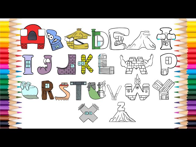 H Before Die Alphabet Lore Coloring Page for Kids - Free Alphabet