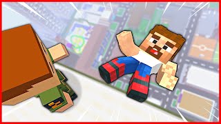 BABY PUSHES SOLDIER ARDA FROM HIGH DOWN! 😱 - Minecraft