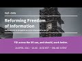 Reforming freedom of information mysociety policy paper launch event