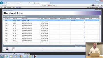 MEX Preventative Maintenance Types: Standard Jobs