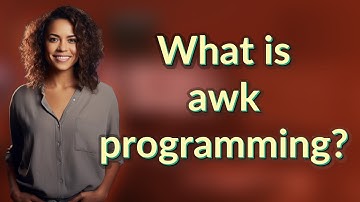 What is awk programming?