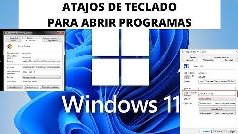 CREAR ATAJOS DE TECLADO PARA ABRIR PROGRAMAS O APLICACIONES EN WINDOWS 11