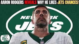 Reacting to Aaron Rodgers breaking down why New York Jets will contend for Super Bowl!