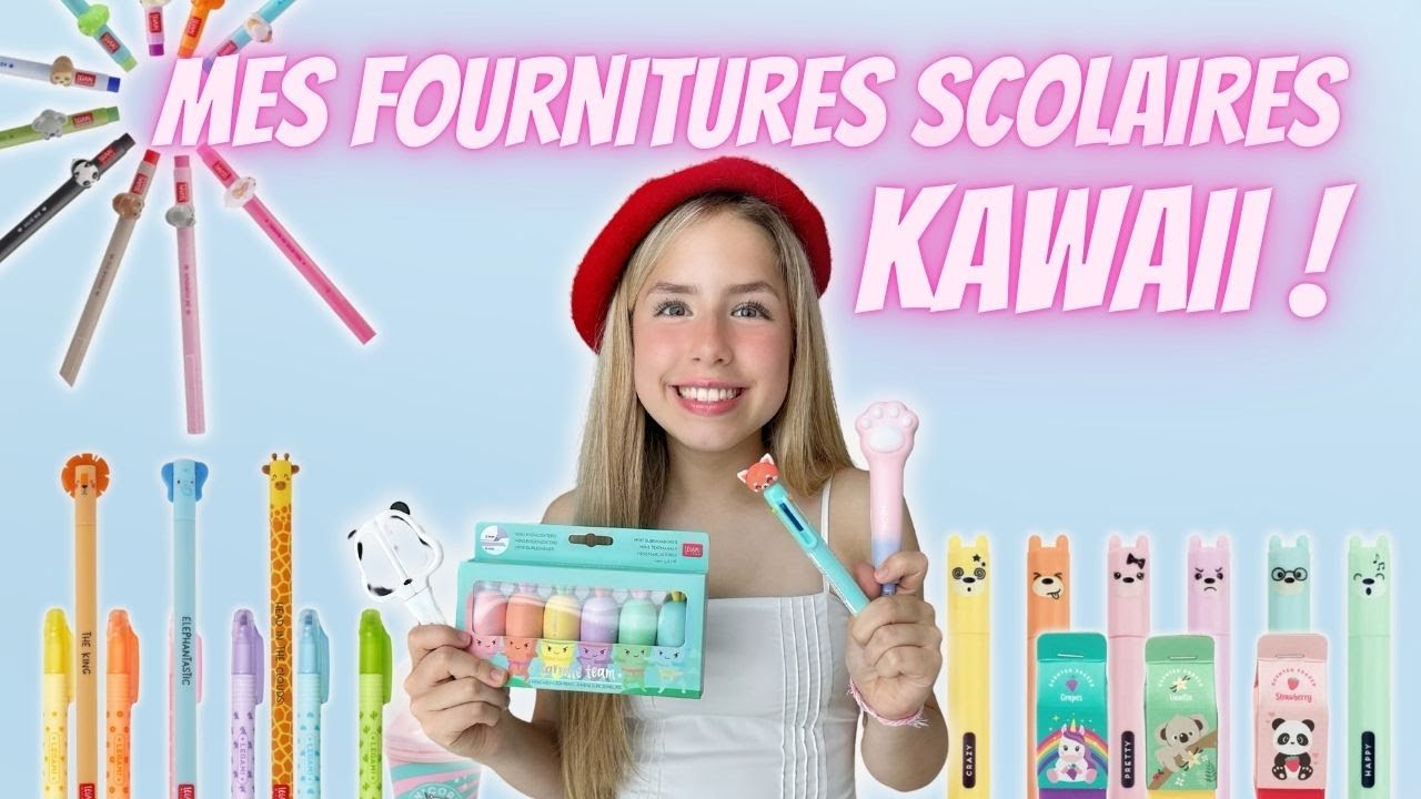 BACK To School 2024 // Mes fournitures scolaires Kawaii 2024-2025