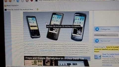 how to install android market on archos (2.2 froyo)
