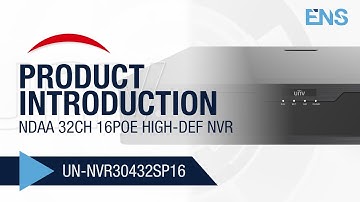 UNIVIEW NDAA 32CH 16PoE High-def NVR | UNV UN-NVR30432SP16