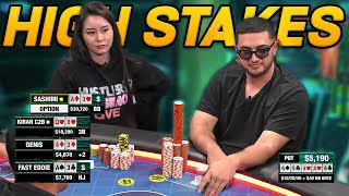 The RETURN to HIGH STAKES POKER at The HUSTLER | Close 2 Broke Poker Vlog 232