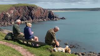 Freshwater West to West Angle Bay on the Pembrokeshire Coast in Wales  April 2024
