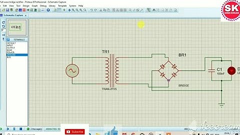 Proteus tutorial for beginners in Hindi part 7| Bridge RECTIFIER circuit Proteus| Waveform of bridge