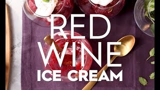 Better Homes and Gardens Cherry Media Fireplace for TVs up to 54″ Red Wine Ice Cream | Eat This Now | Better Homes & Gardens