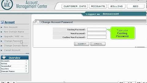How to Change Your Web Hosting Control Panel Password in AMC - Canadian Web Hosting