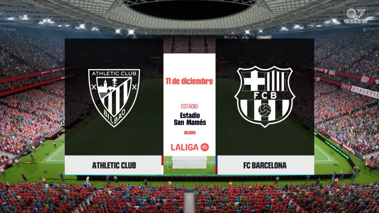 Athletic Bilbao vs FC Barcelona | La Liga EA Sports | Jornada #27 - YouTube