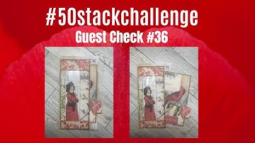 #50stackchallenge Guest Check #36 Hosted by Amy @craftycat7212 Embellishing Guest checks