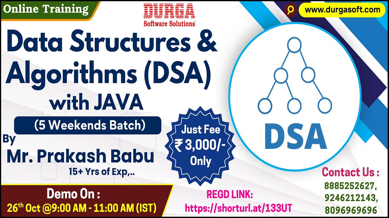 Data Structures & Algorithms with JAVA (5 Weekends Batch) Online ...