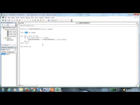 Excel 2013 Tutorial#23 User Defined functions in excel 2013
