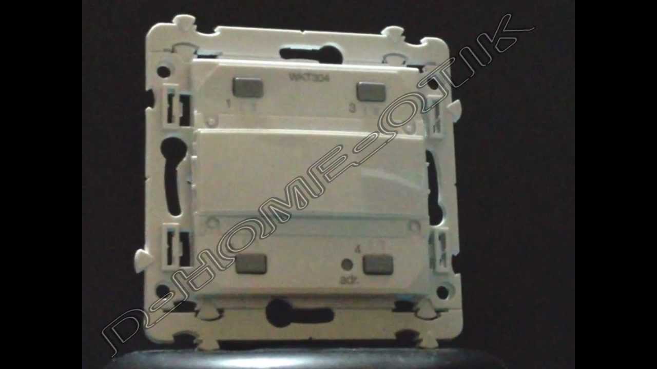 CLAVIER À ENCASTRER 4 CANAUX EIB BLANC GEWISS GW10782