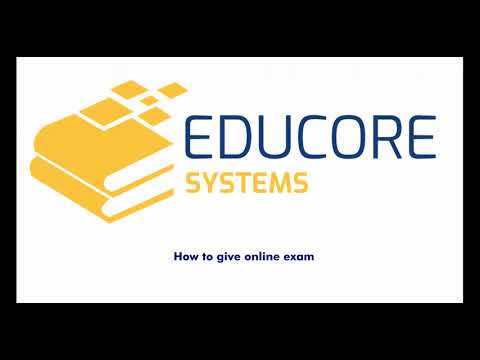 Conducting Online Examination on Educore Platform
