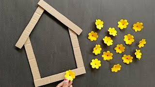 Beautiful House Style Wall Hanging Craft Idea/Paper Craft For Home Decoration/Unique Wall Hanging ||