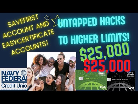 Navy Federal Savefirst and Easy Certificates: Hacks to High Limit Approval! #navyfederal #NFCU