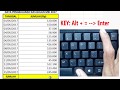 Cara cepat menjumlahkan angka tanpa rumus di ms excel [Shortcut autosum ]