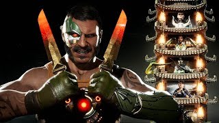 Mortal Kombat 11 - Kano Klic Towers Gameplay Hard Difficulty 1080P 60ᶠᵖˢ