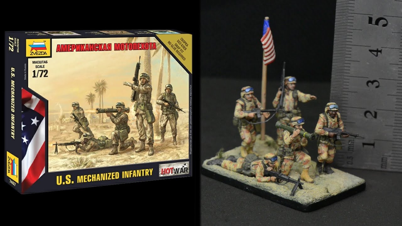 Американская мотопехота (Звезда) // US Mechanized Infantry (Zvezda) // [Showcase]