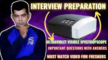 UV-SPECROSCOPE IMP QUESTIONS WITH ANSWER I QC INTERVIEW PREPARATION I HINDI