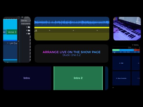 Studio One 5.2: Arrange Live on the Show Page