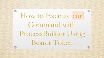 How to Execute curl Command with ProcessBuilder Using Bearer Token
