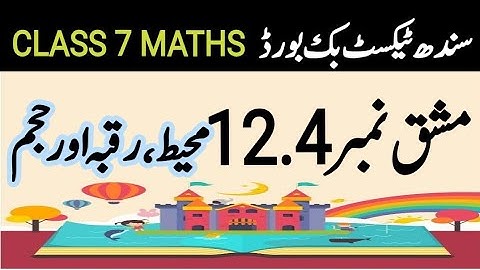 exercise 12.4 class 7 math new book| Sindh text book board