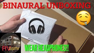 ASMR - (Binaural) Unboxing Amazon Packages (No Talking) | Crinkly Packages | Tapping