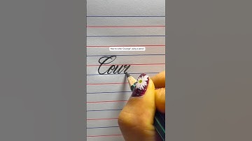 How To Write ‘Courage’ Using A Pencil🤔