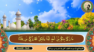 تلاوة تشرح الصدر للقارئ المرحوم عبد اللطيف كامل ماتيسر له من سورة النور
