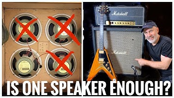Does a 4x12 with ONLY ONE Speaker STILL sound like a 4x12?