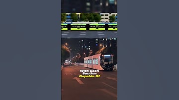 A train that running on the road without Tracks! China’s intelligent rail transit part 1!